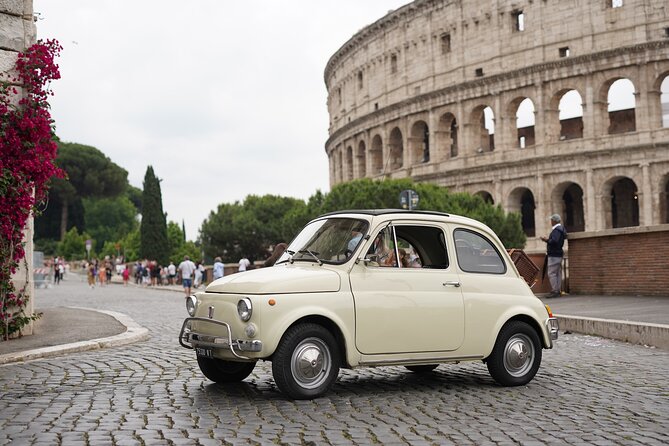 Rome Vintage Fiat 500 car Tour With Photographer - Gianicolo Hill’s Fontana dell’Acqua Paola: Big Baroque Beauty in Marble
