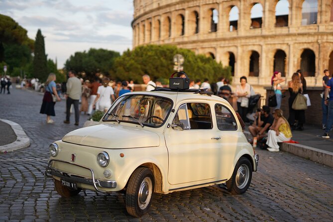 Rome Vintage Fiat 500 car Tour With Photographer - Best Time to Book: Morning vs Afternoon vs Sunset (or Sunrise)