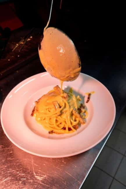 ROME:Hands-On Lasagna & Marsala Tiramisu Cooking Experience" - The lasagna portion: dough, béchamel, and the kind of sauce you can taste