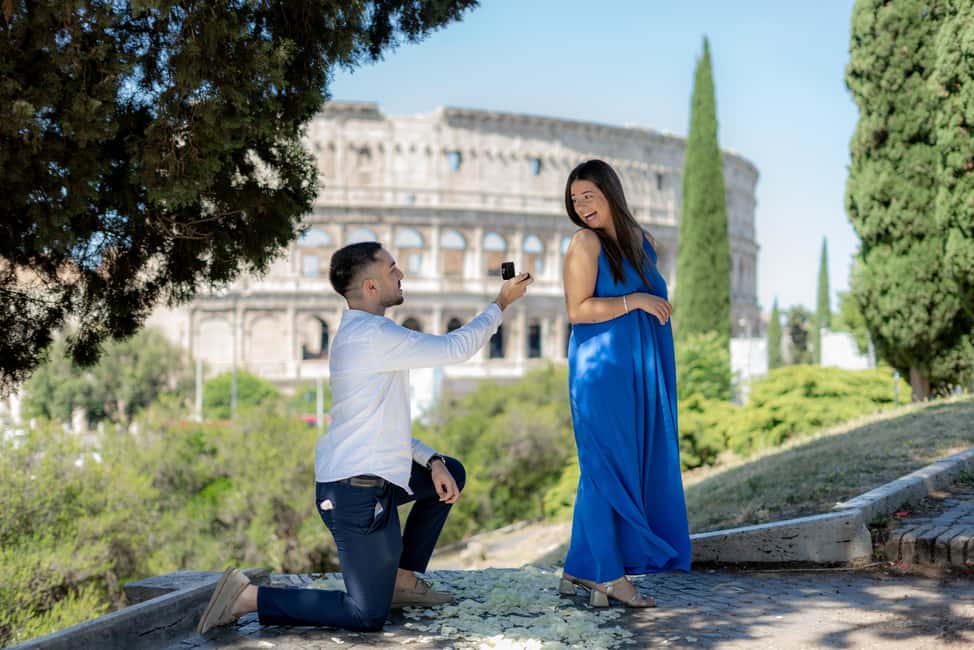 Secret Proposal Photoshoot in Rome + Reel - Giardinetto del Monte Oppio: a romantic Rome garden stop for the big yes