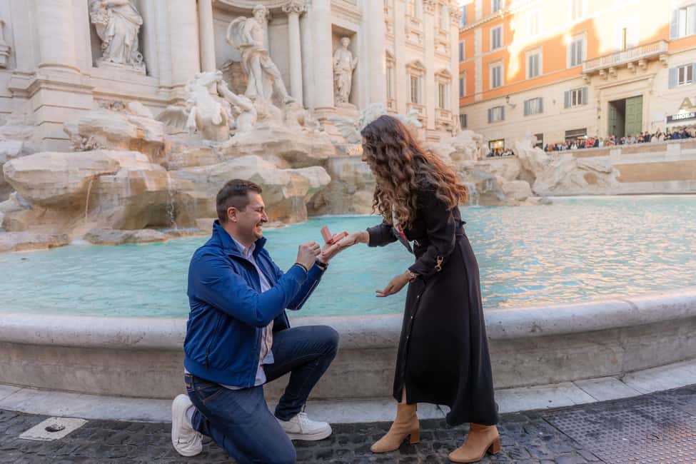 Secret Proposal Photoshoot in Rome + Reel - Photos and video reel delivery within 24 hours
