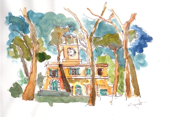 Sketching in Rome Villa Borghese Private lesson with Guido - What’s included: the full art kit and what to bring