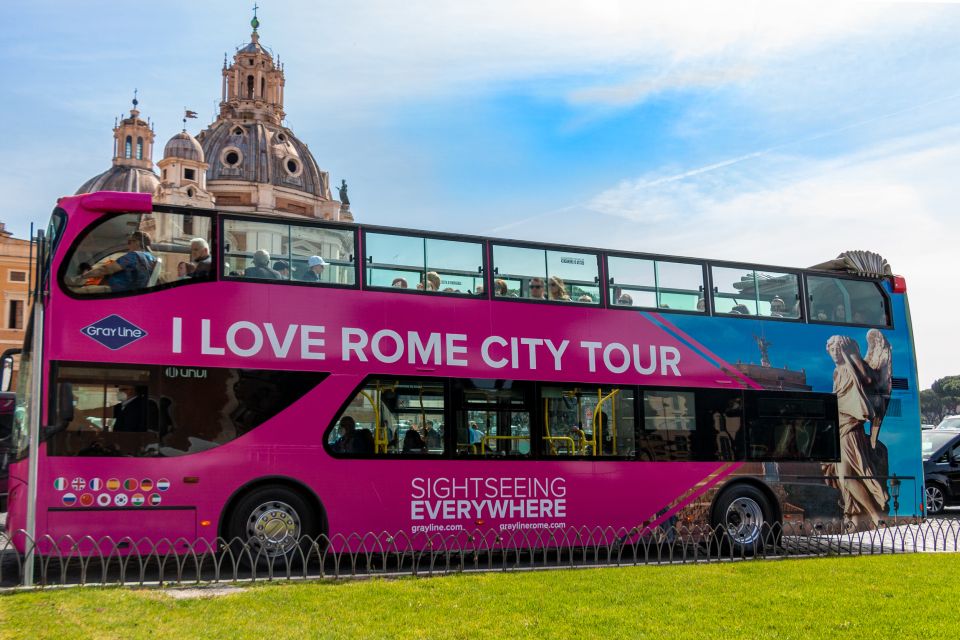 Skip-the-Line Vatican Entry & Panoramic Open Bus Tour - One Run Open Bus: Comfort, but No Hop-Off Freedom