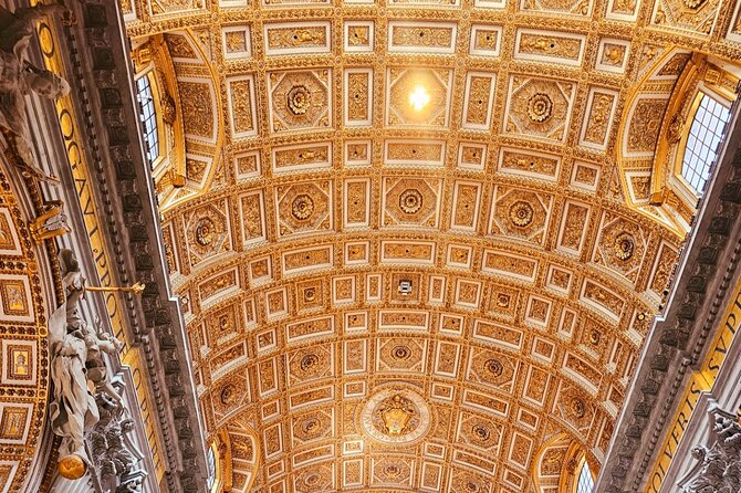 St. Peter's Basilica Dome to Underground Grottoes Tour - Stop 3: Inside St. Peter’s Basilica’s gold, marble, and key masterpieces