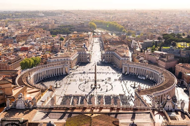 St. Peter's Basilica Early Entry with Guided Dome Climb - The 136-meter view: what Rome looks like from Vatican height