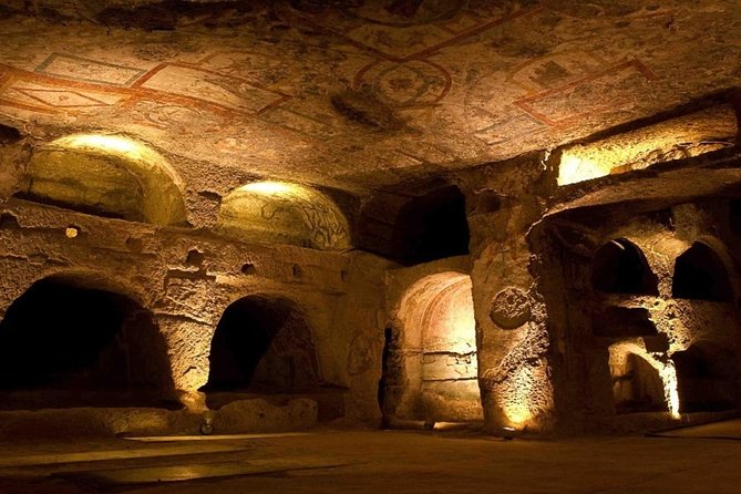 Subterranean Rome: Catacombs and Appian Way Discovery Tour - San Callixtus catacombs (or San Sebastiano): early Christian art underground