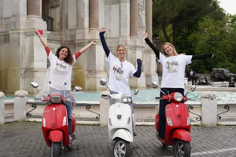 Taste, Explore, Capture-All inclusive Vespa Tour in Rome - Fontana dell’Acqua Paola: Sightseeing While You Stay in Motion
