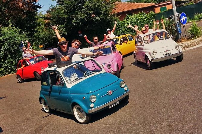 The ORIGINAL Fiat 500 3hour chauffeured tour - Keyhole church and Parco Savello Garden of Oranges