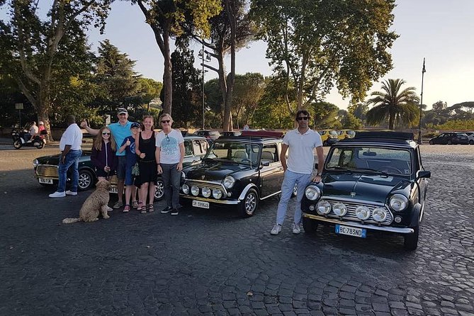 THINK BIG, GO MINI! Rome Day&Night in Mini Cooper Classic Cabrio - Largo Argentina and Altare della Patria: fast history in the historic center