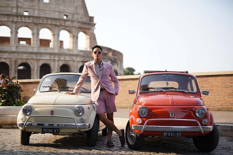 Timeless Rome: A Journey in a Vintage Fiat 500 - Fontana dell’Acqua Paola: a classic fountain break