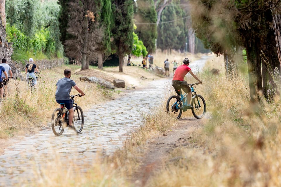 Top Electric MTB Adventure on Appian Way & Aqueducts, (26km) - Small-group guidance in English, Spanish, and French