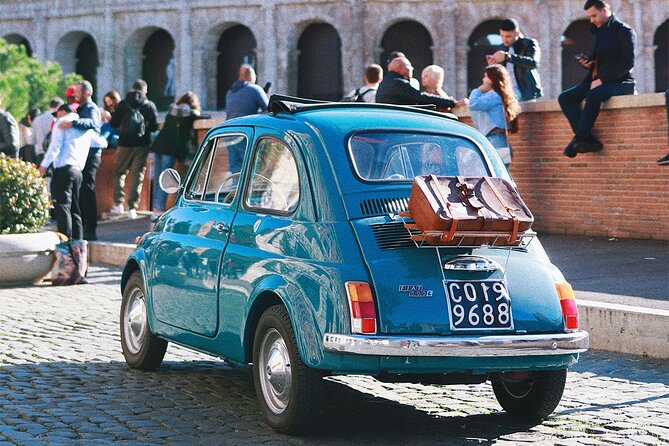Tour of Rome Aboard a Vintage Fiat 500 - Circus Maximus, Palatine Views, and the Arch of Constantine