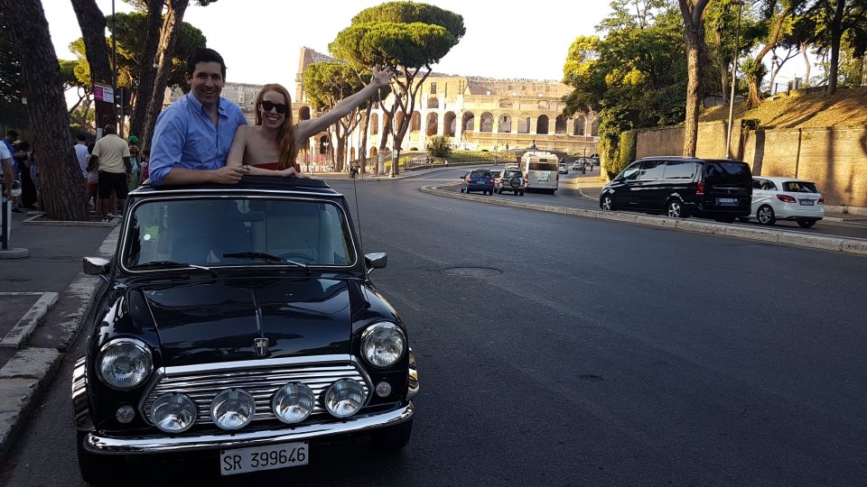 Tour of Rome in Mini Cooper Classic Cabriolet - Your 3-Hour Route: Colosseum, St Peter’s, Trevi, the Forum, and Trastevere