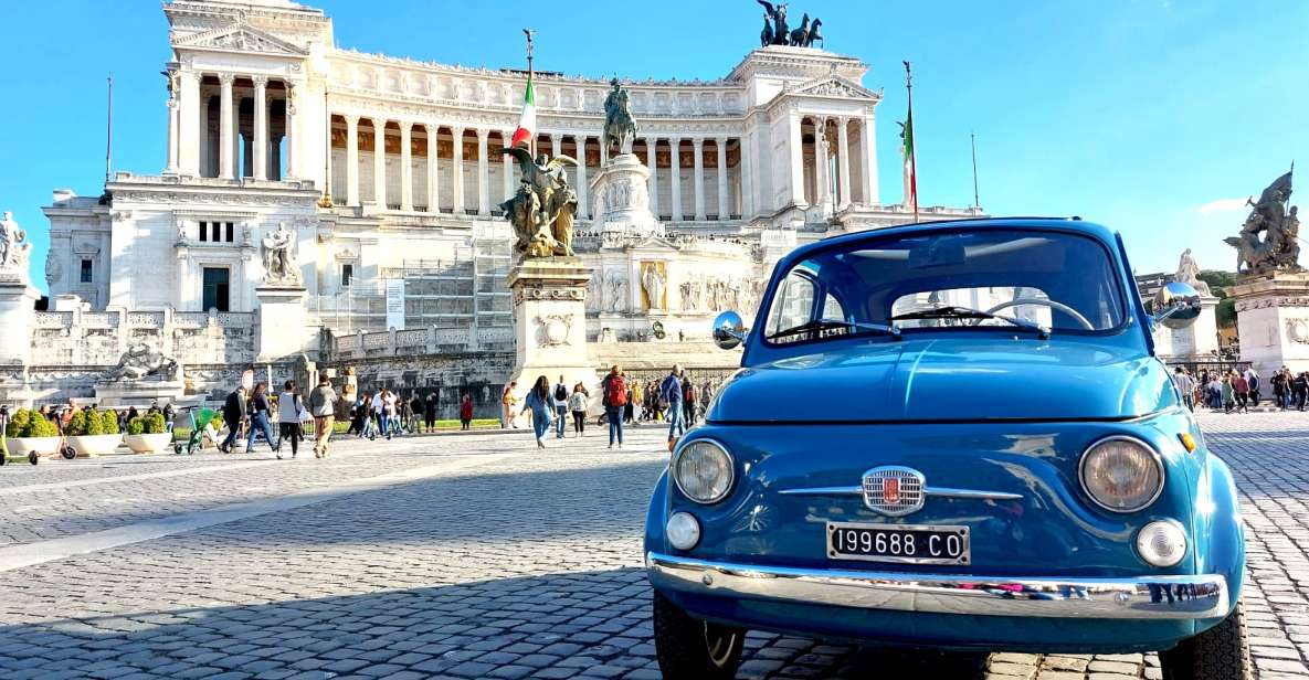Tour of Rome on board a Vintage Fiat 500 - Trastevere, Janiculum Hill, and the quieter “Rome-after-hours” feeling