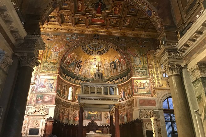 Trastevere and Jewish Ghetto Semi Private Tour MAX 6 PEOPLE GUARANTEED - Basilica of Santa Maria: golden mosaics without the detour stress