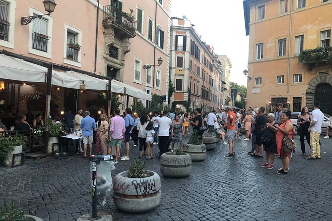 Trastevere Like a Local Food Tour with 7+ Food Tastings & Wines - Piazza in Piscinula: Old Baths, Medieval Charm, and a Dante Connection