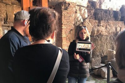 Undergrounds Areas Colosseum and Roman Forum Small Group Tour - Entering The Colosseum: ticketed access, security, and pacing