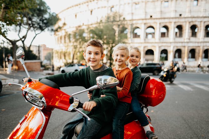 Vespa Photoshoot & Rome Tour - Meet at Caffè Roma and launch from the Colosseum