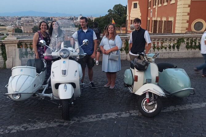 Vespa Sidecar Tour at Day/Night with Pickup - Aventine Hill ride: the calm-and-classy contrast
