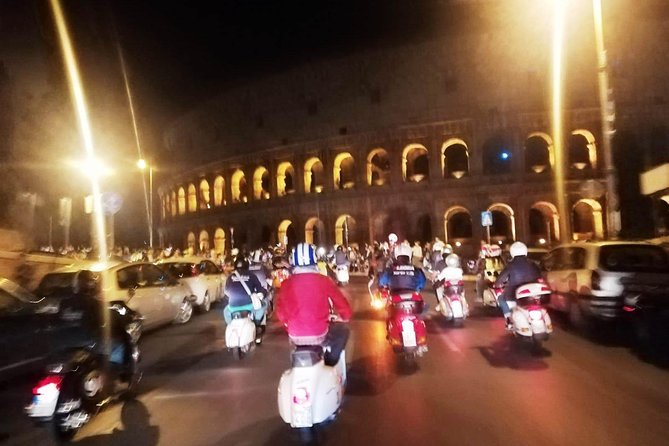 Vespa Tour with driver Rome By Night 3 hours - A 3-Hour Night Vespa Plan That Lets You See More Fast