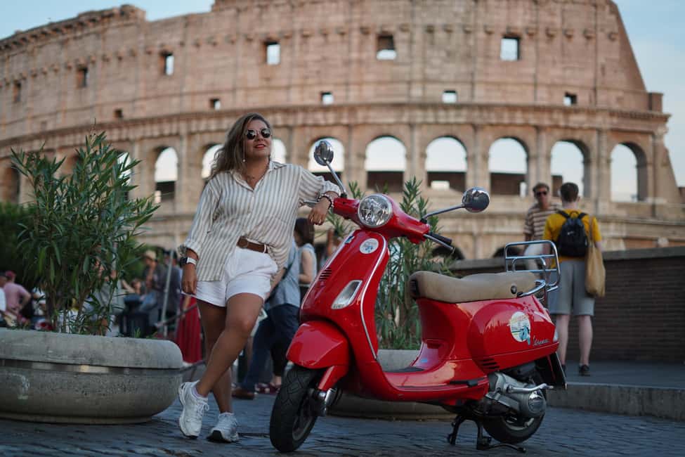 Vespa - Wine and Photo Tour in Rome - How the Tour Starts Near Cafe Roma and Via del Colosseo