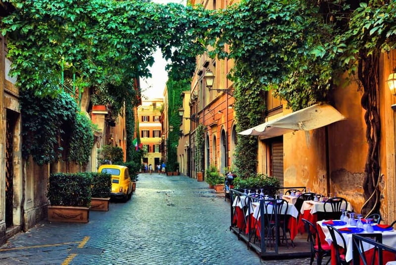 Via Roma: A Journey Through Time - Piazza di S. Agostino: a calm start before the glow