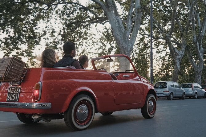 Vintage Fiat 500 Cabriolet: Rome's Highlight Semi Private Tour - Down by the Tiber River and the Aurelian Walls