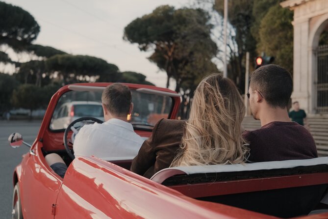 Vintage Fiat 500 Cabriolet: Rome's Highlight Semi Private Tour - Pyramid of Cestius, Baths of Caracalla, and Roman scale in a short visit