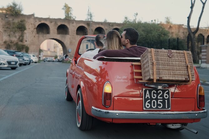 Vintage Fiat 500 Cabriolet: Rome's Highlight Semi Private Tour - Passing Circus Maximus, then arriving at the Colosseum at street level