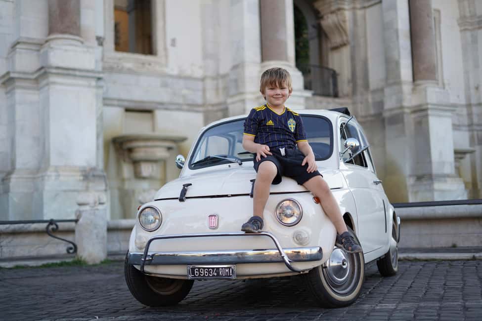 Vintage Fiat500 car Tour by Professional Photographer - Meeting at Oppio Caffe and getting settled