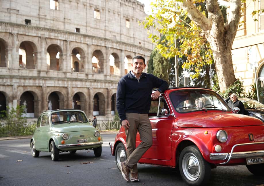 Vintage Fiat500 car Tour by Professional Photographer - Giardino degli Aranci: 20 minutes of orange-garden views