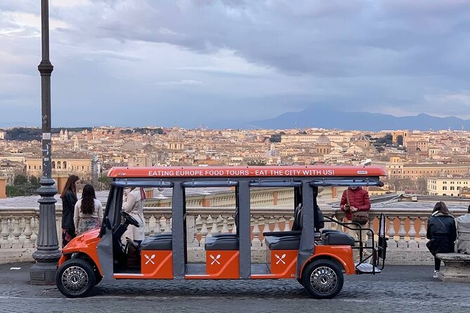 VIP Rome Golf Cart Food Tour with Eating Europe - The route: spritz at Ercoli Trastevere to gelato at Giolitti